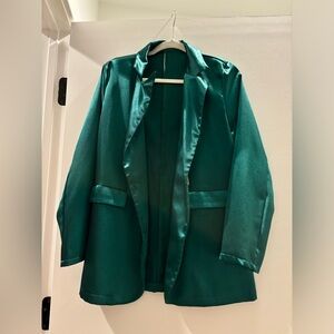 Emerald green blazer